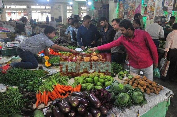 Skyrocketing prices in vegetable markets across Tripura, markets depending on Shillong products 